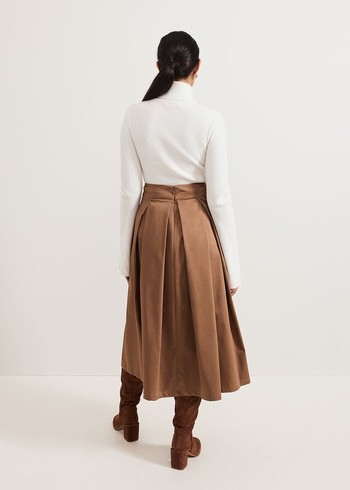 Phase Eight Trinity Petite Skirts Brown Australia | SY3612809